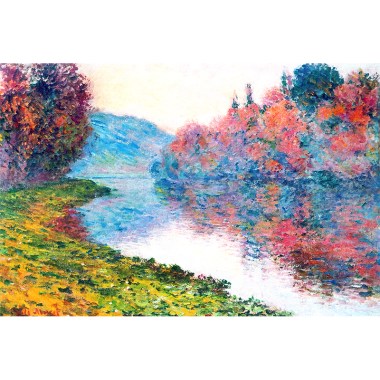 Banks of the Seine at Jenfosse - Monet